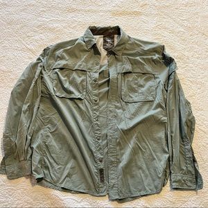 Green REI Fishing Shirt Vented